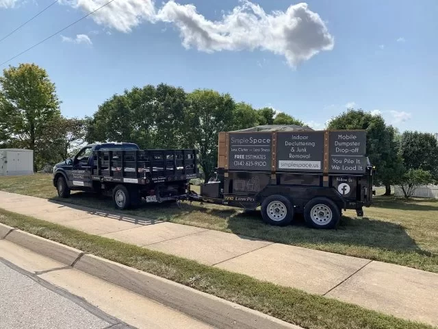 truck hauling trailer